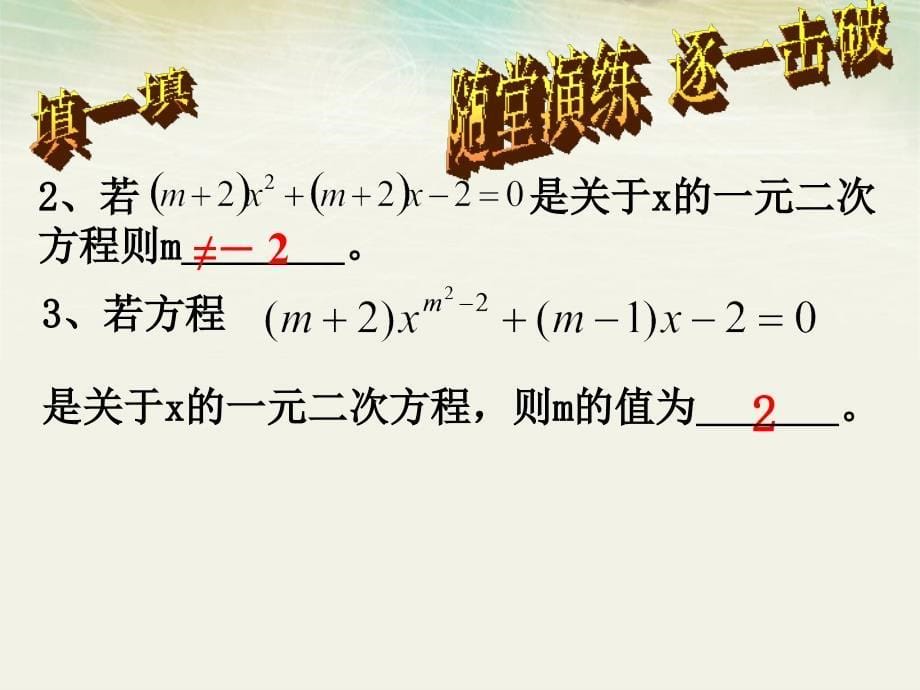 九年级下中考备考《-一元二次方程1》专题ppt课件_第5页