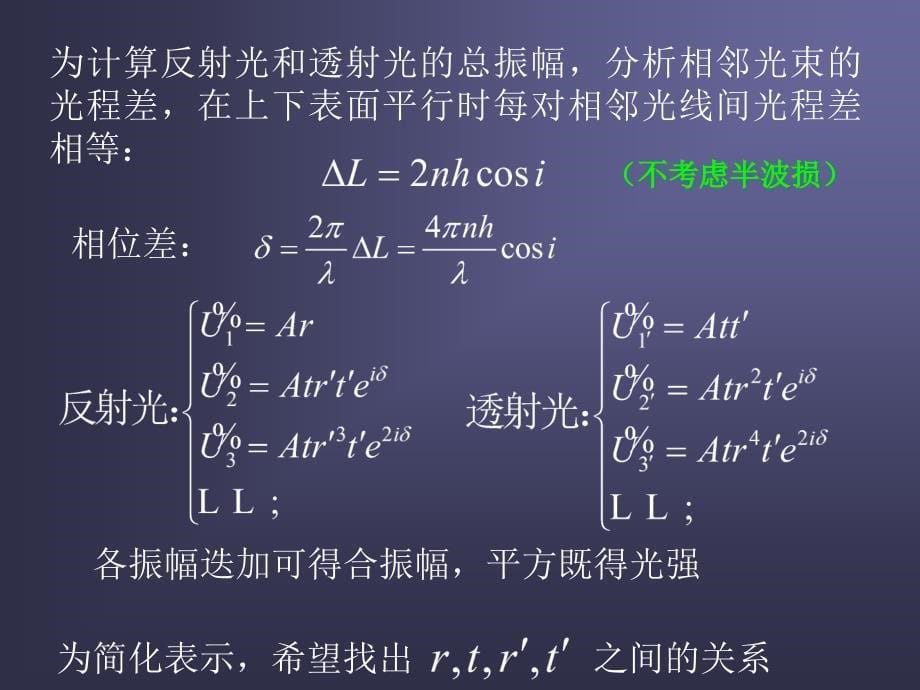 光学教学课件：3e多光束干涉法布里帕罗干涉仪_WP_59258_第5页