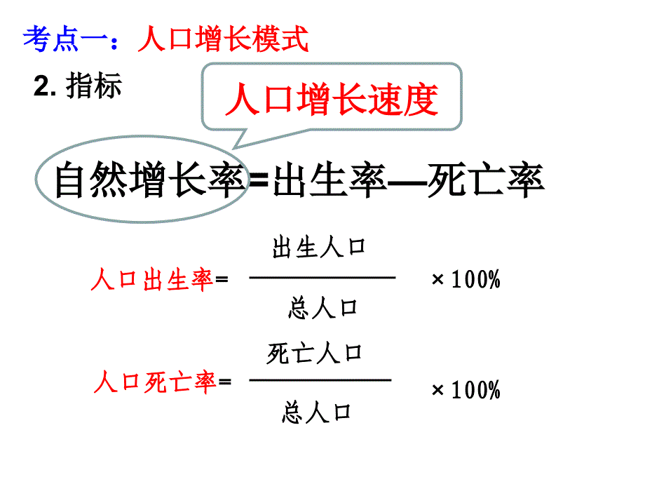 高三一轮复习高中地理人口与环境人口增长模式_第4页