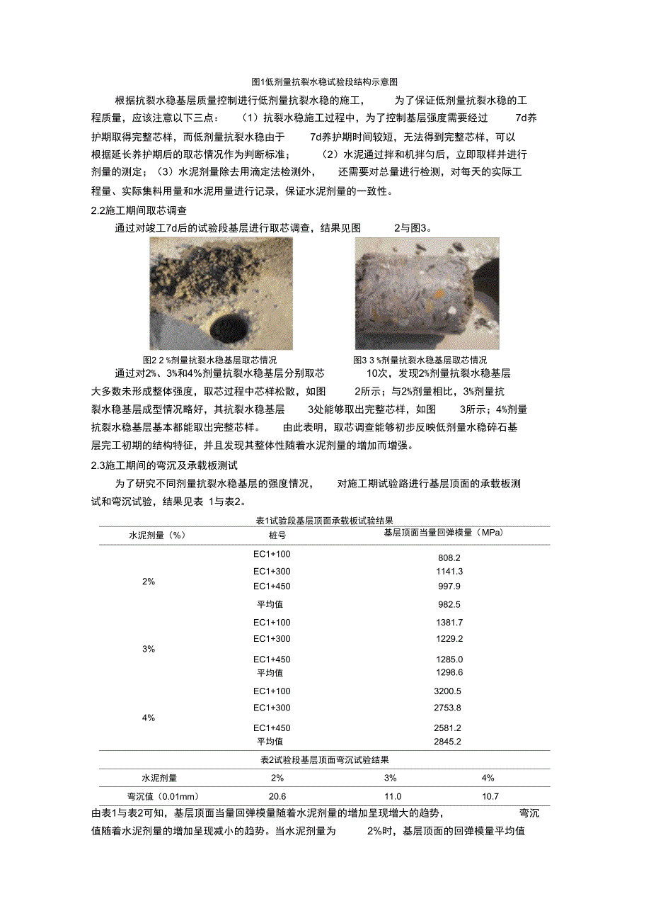 低剂量抗裂水稳基层试验路铺筑与质量控制_第3页