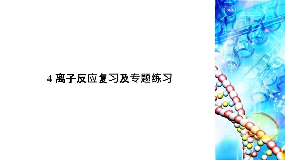 离子反应复习及专题练习ppt课件_第1页