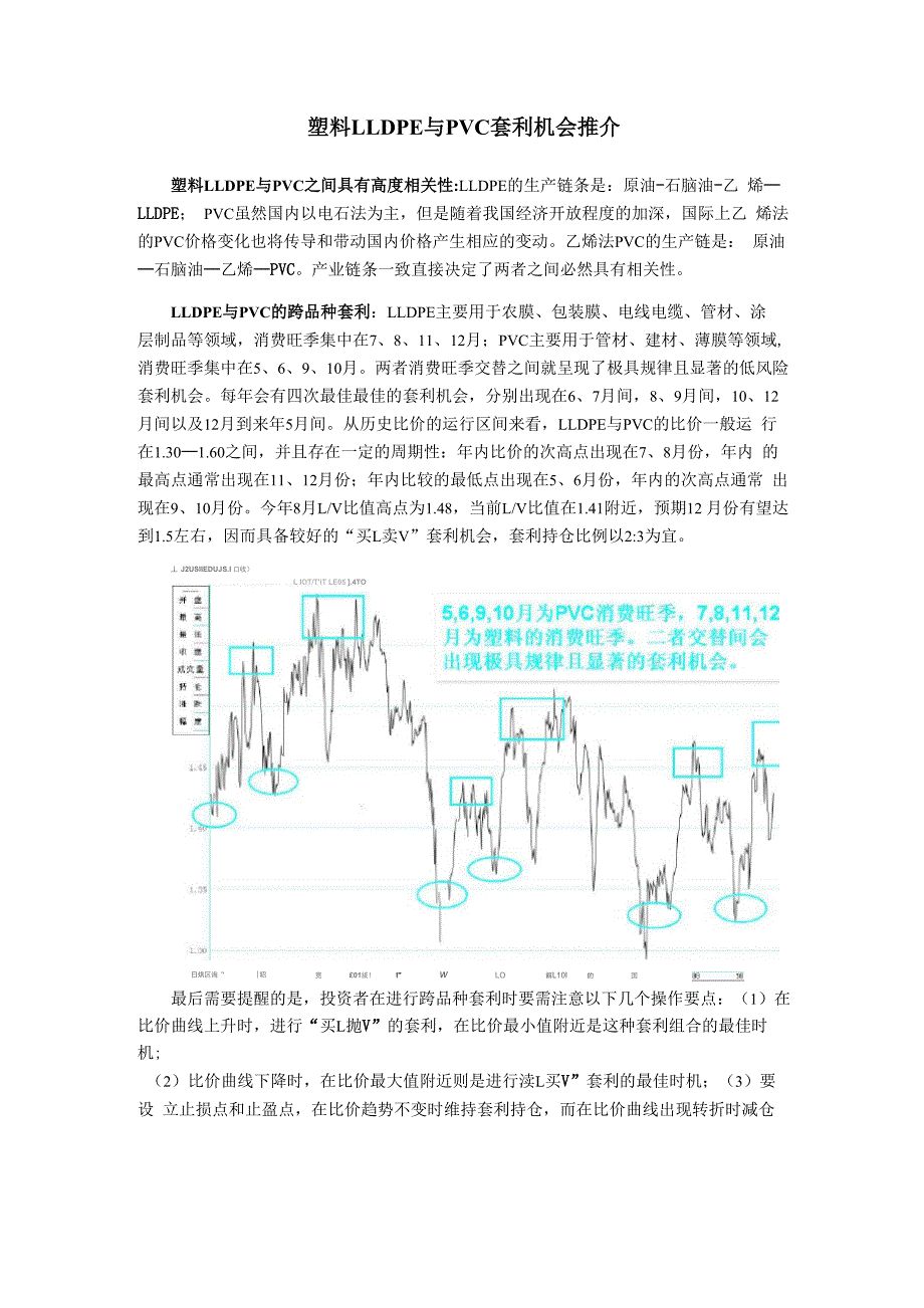 塑料与PVC套利机会推介_第1页