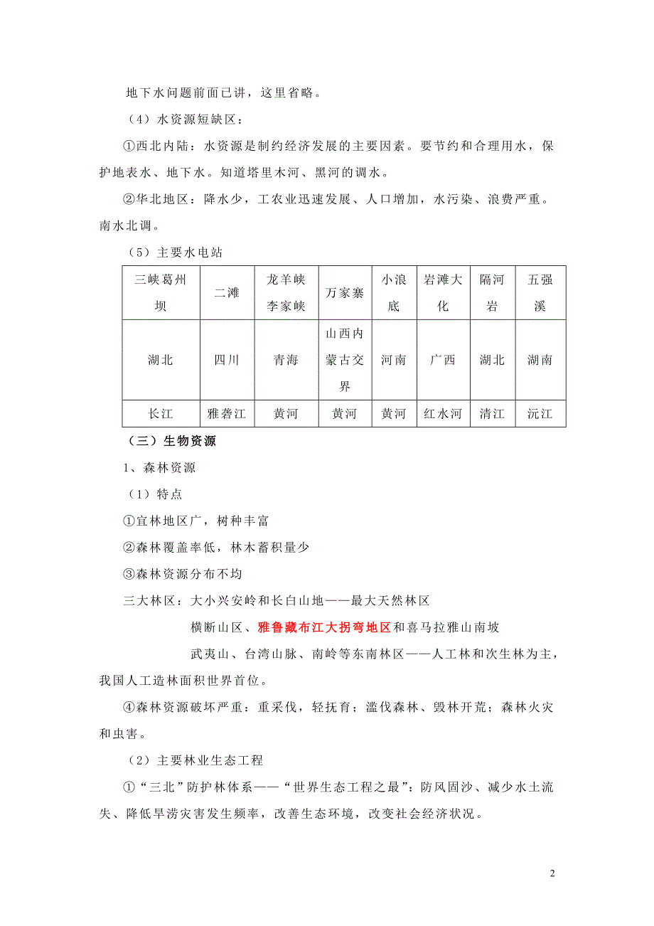 专题六自然资源与灾害防治.doc_第2页