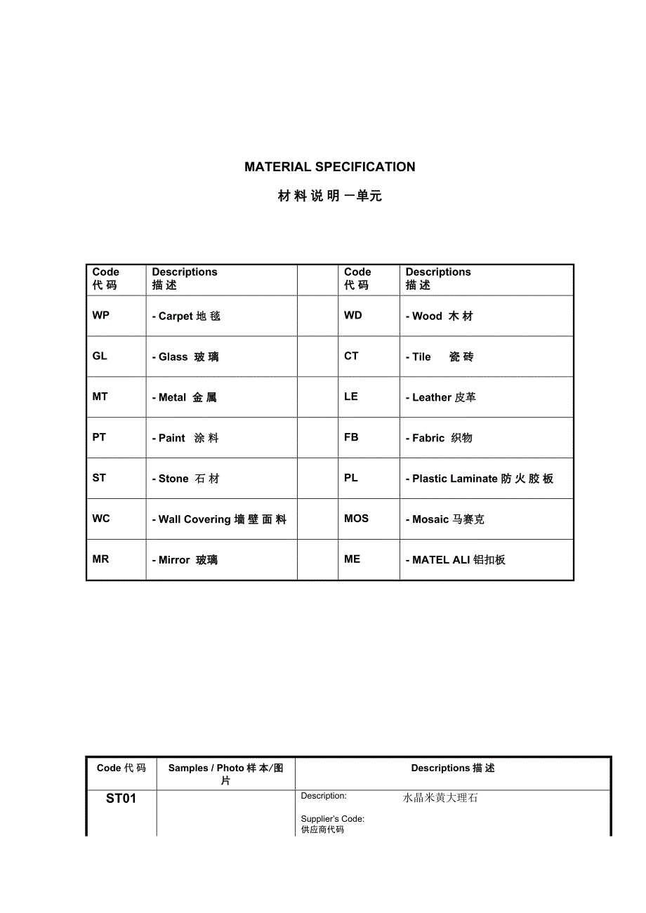 某别墅样板房硬装材料说明_第2页