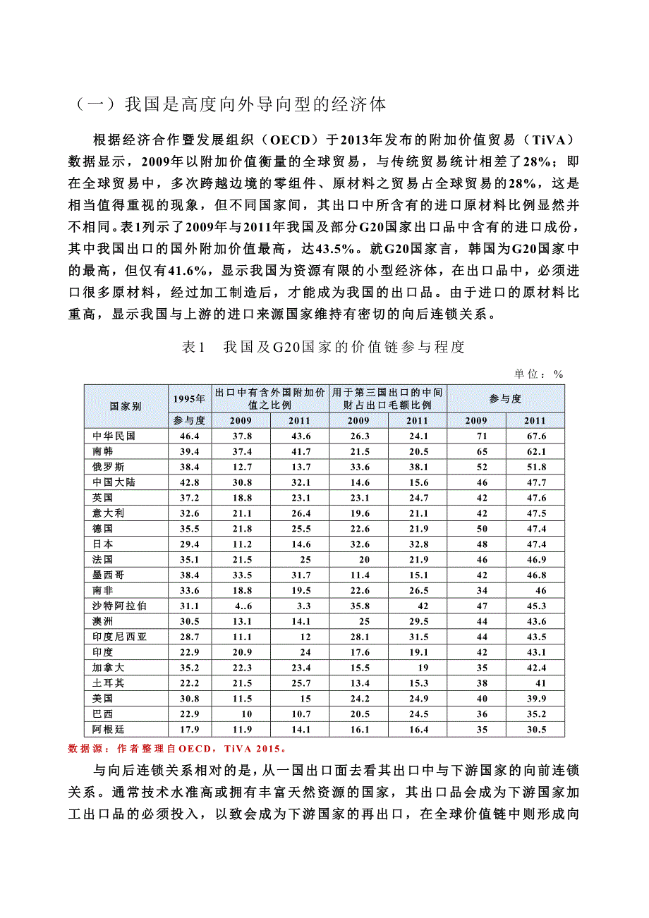 我国在全球价值链的参与及政策意涵word档可编辑_第3页