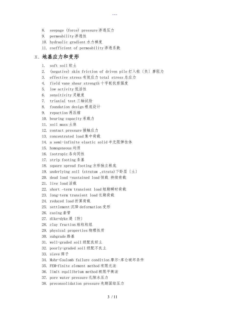 岩土工程专业英语单词表_第3页