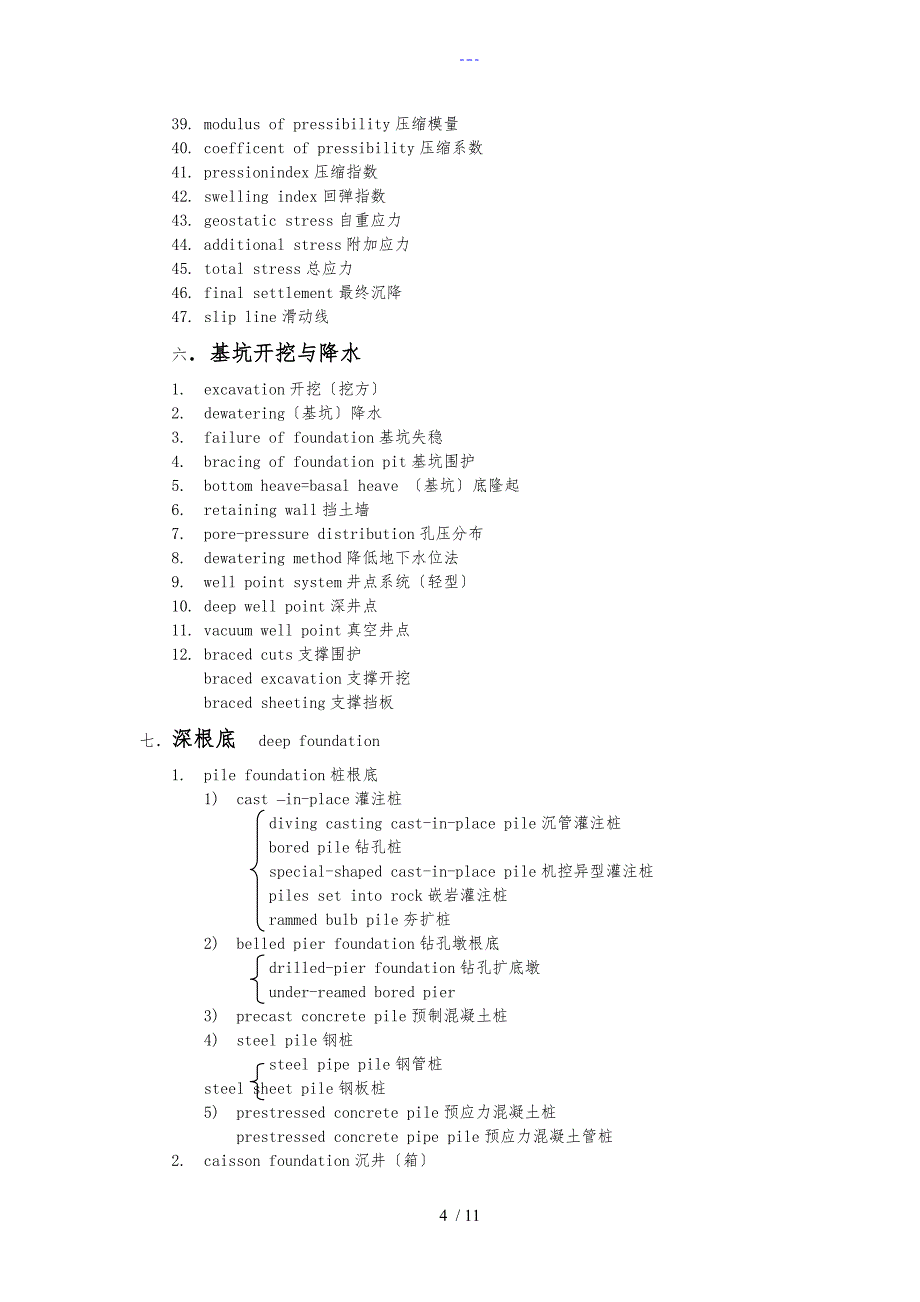 岩土工程专业英语单词表_第4页