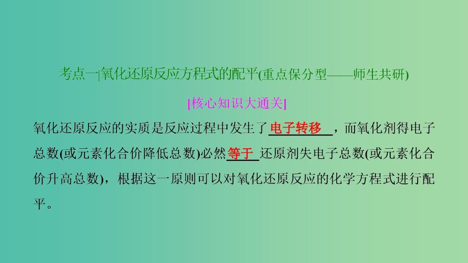 高考化学大一轮复习第二章化学物质及其变化第7讲氧化还原反应方程式的配平及计算考点探究课件.ppt_第3页