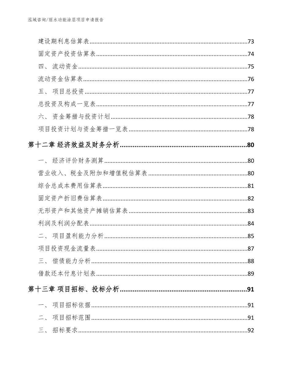 丽水功能涂层项目申请报告_第4页