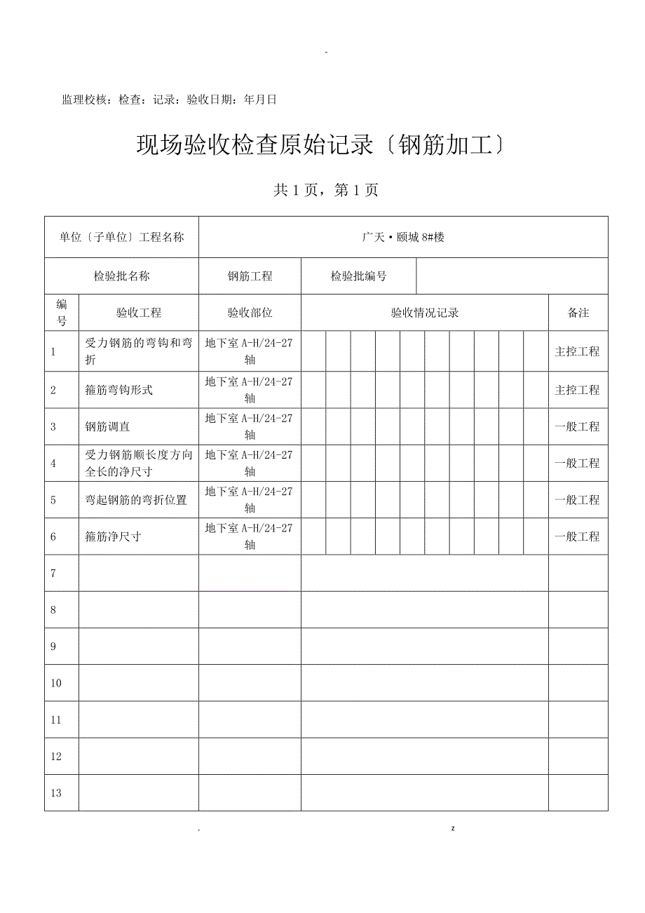 现场验收检查原始记录_第2页