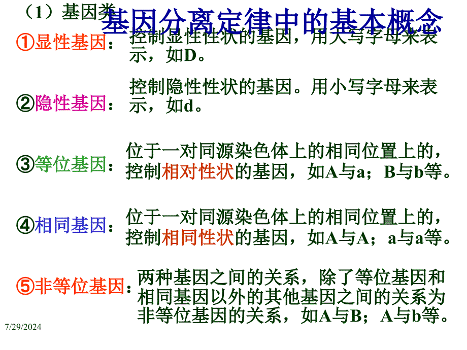 基因分离定律的概念和应用课件_第4页