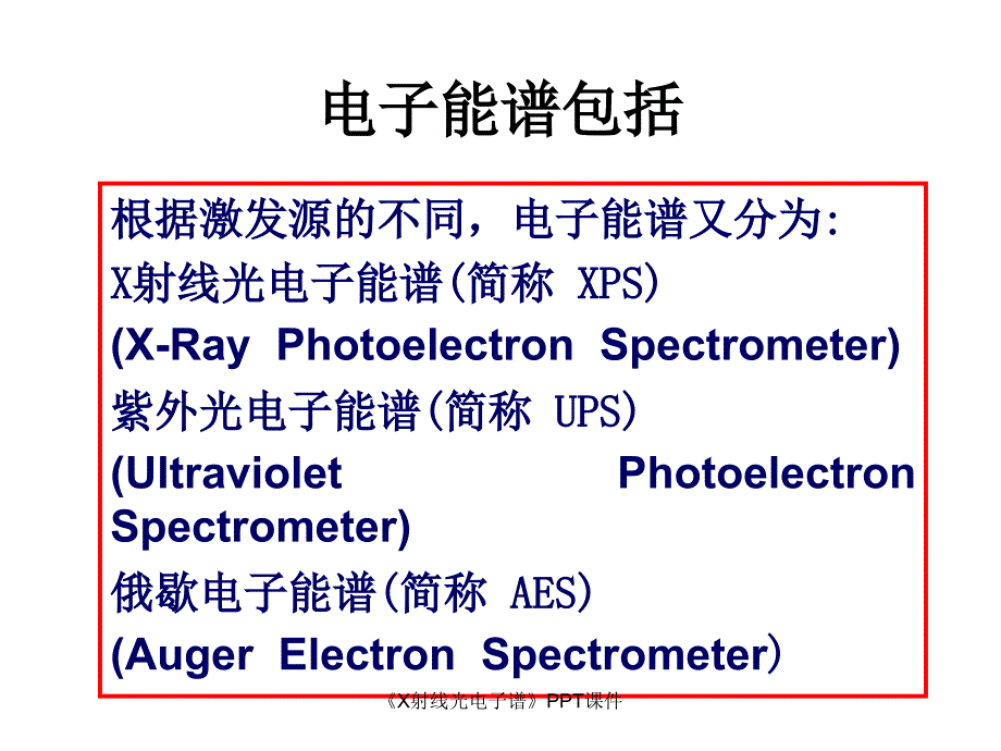 X射线光电子谱课件_第2页