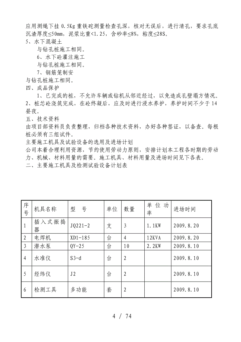 上湾人工挖孔桩方案_第4页