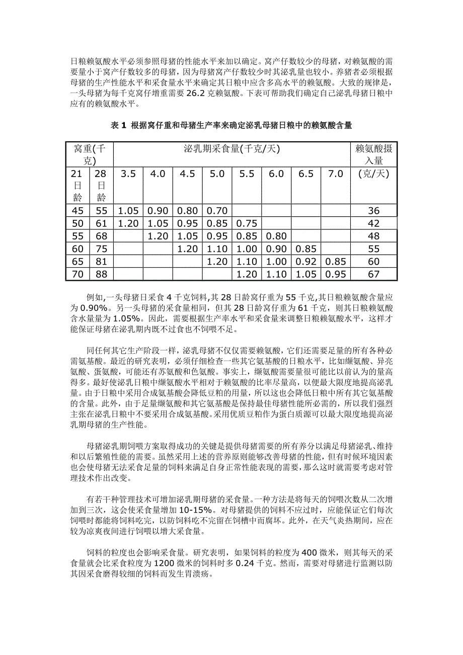 母猪妊娠期和泌乳期的营养和管理.doc_第5页