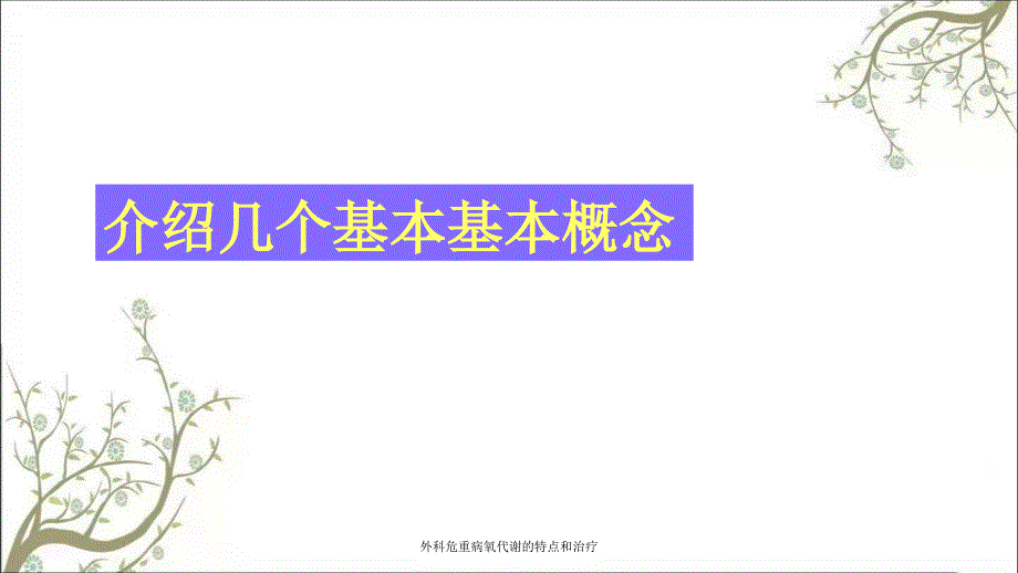 外科危重病氧代谢的特点和治疗课件_第3页