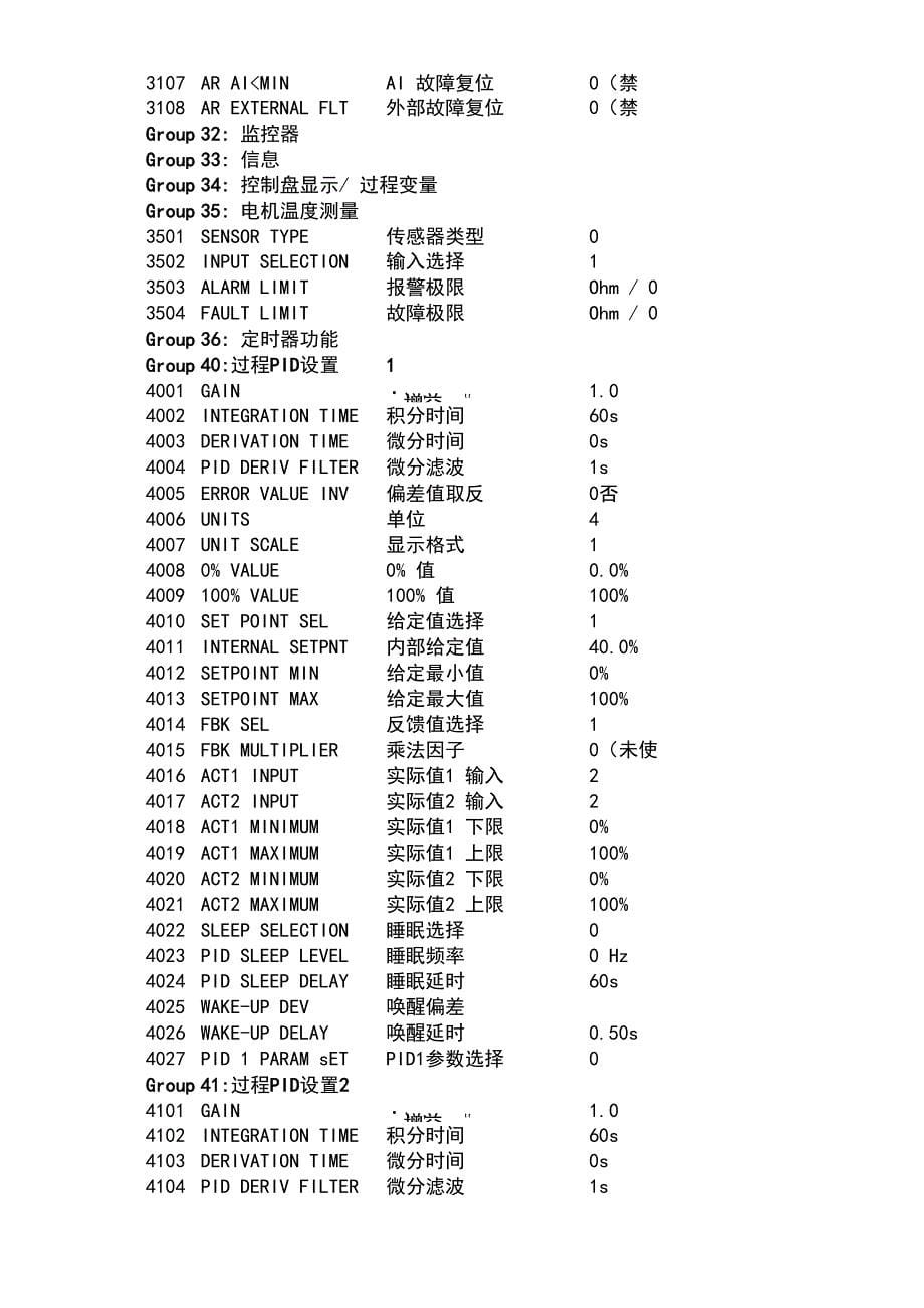 ABB变频器参数设置_第5页