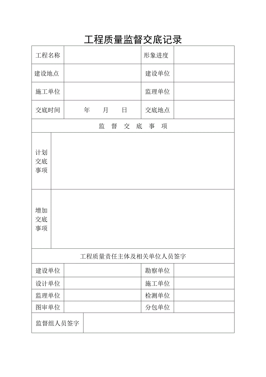 工程质量监督交底记录_第1页