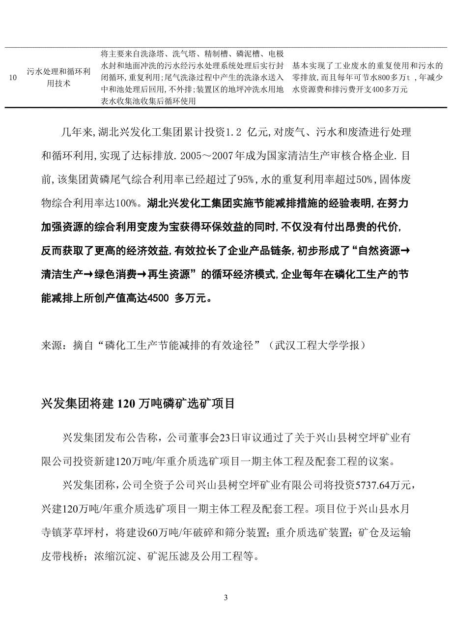 湖北兴发化工集团主要节能减排措施及成效调研_第3页