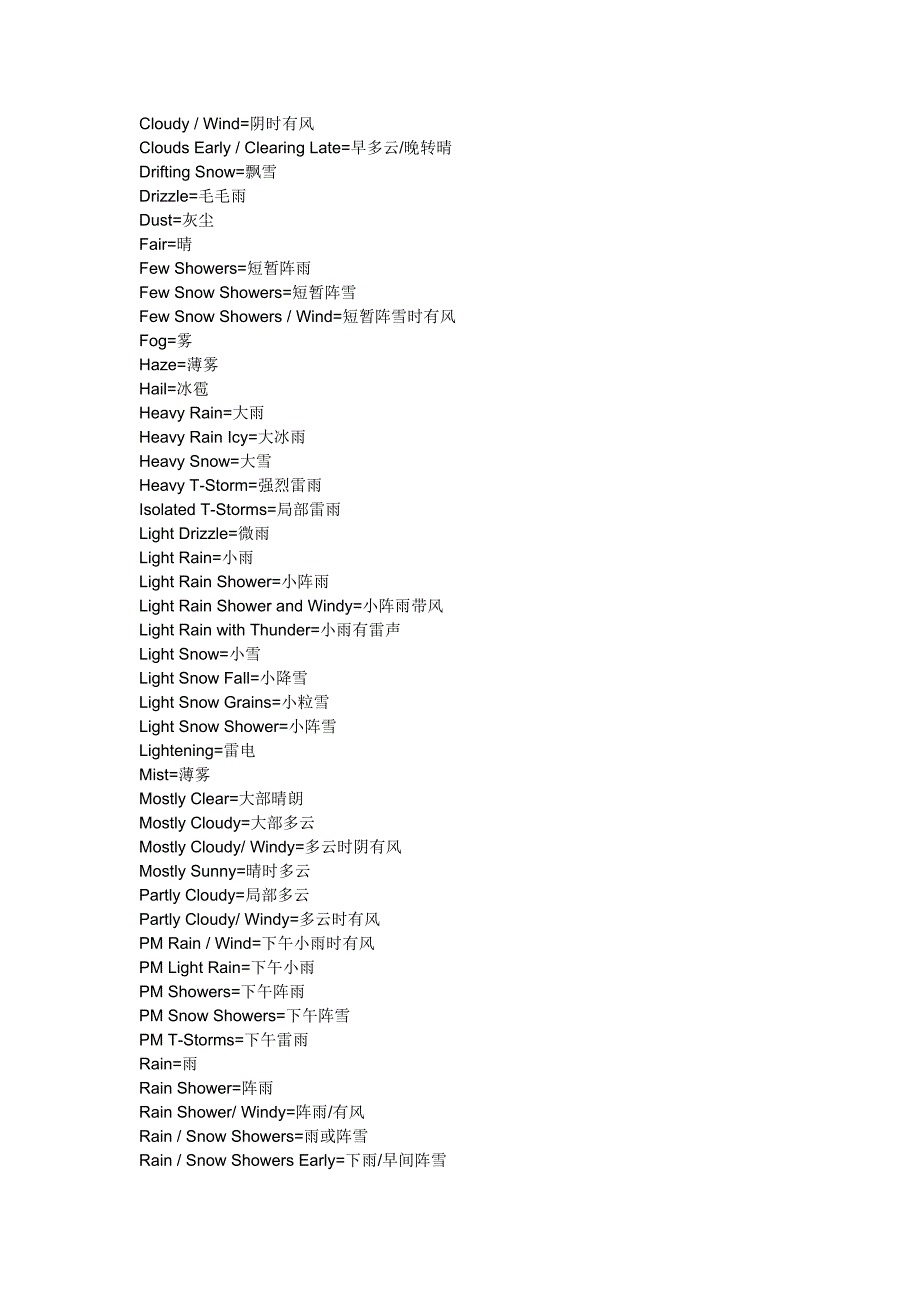 天气英语描述.doc_第2页