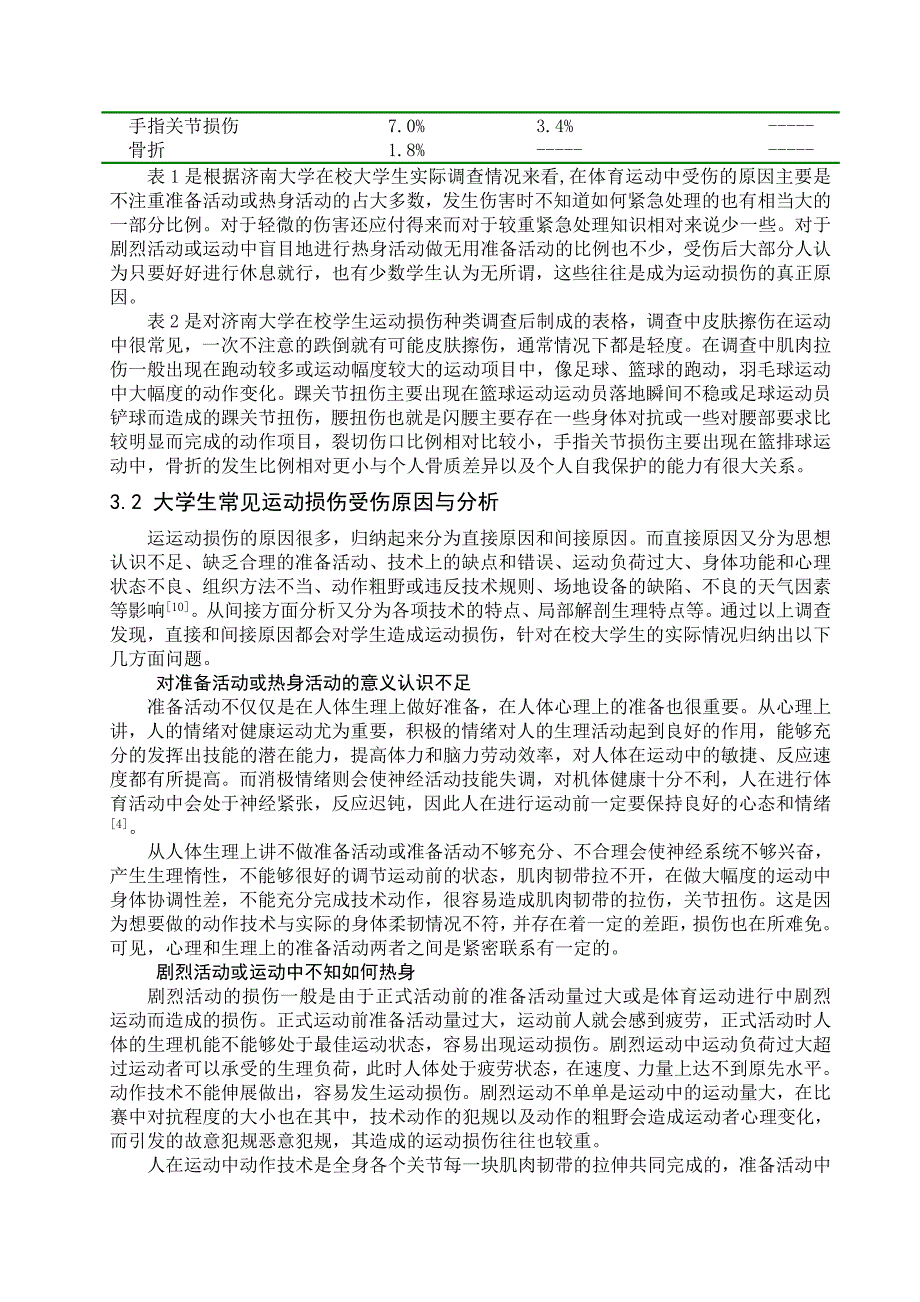 浅谈大学生体育锻炼中常见的运动损伤与防治论文_第3页