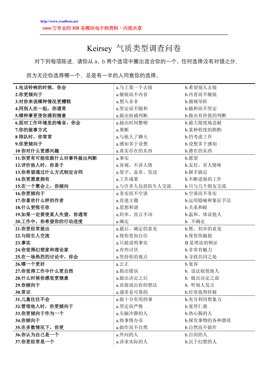 阅读老板牛简历MBTI人格测验及解释2 (2)_第1页