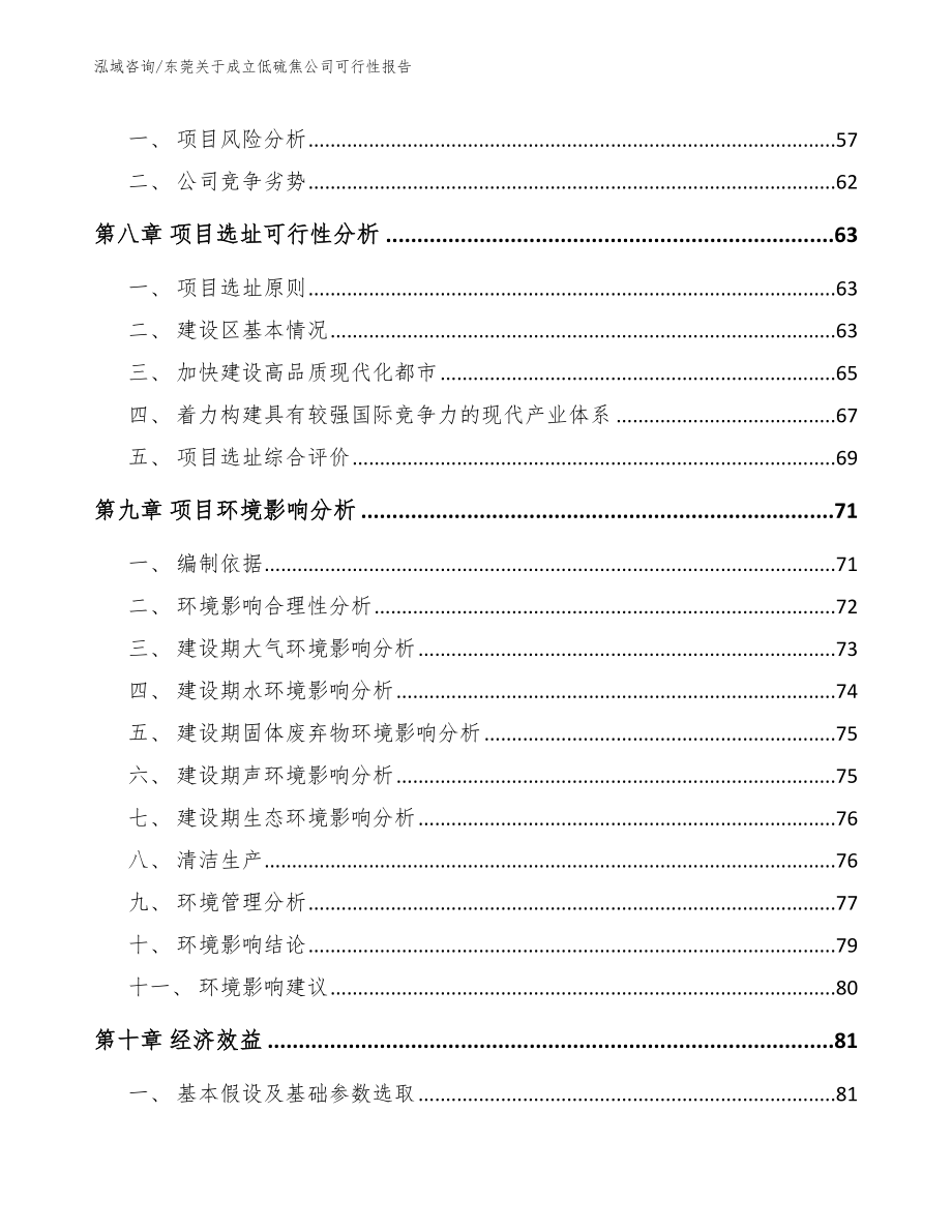 东莞关于成立低硫焦公司可行性报告（参考范文）_第5页