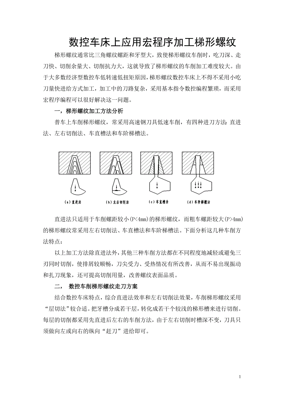 数控车床上应用宏程序加工梯形螺纹_第1页