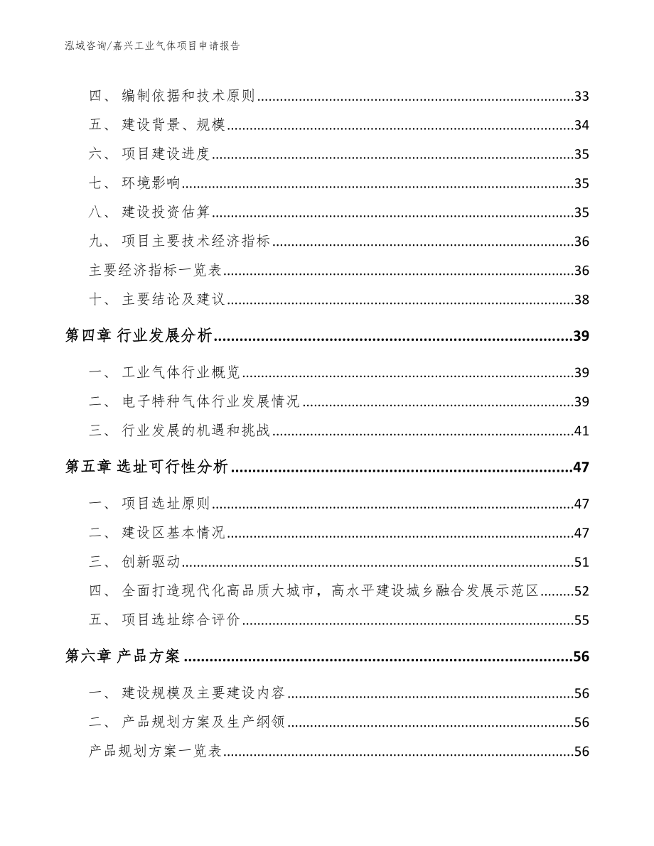 嘉兴工业气体项目申请报告_第2页