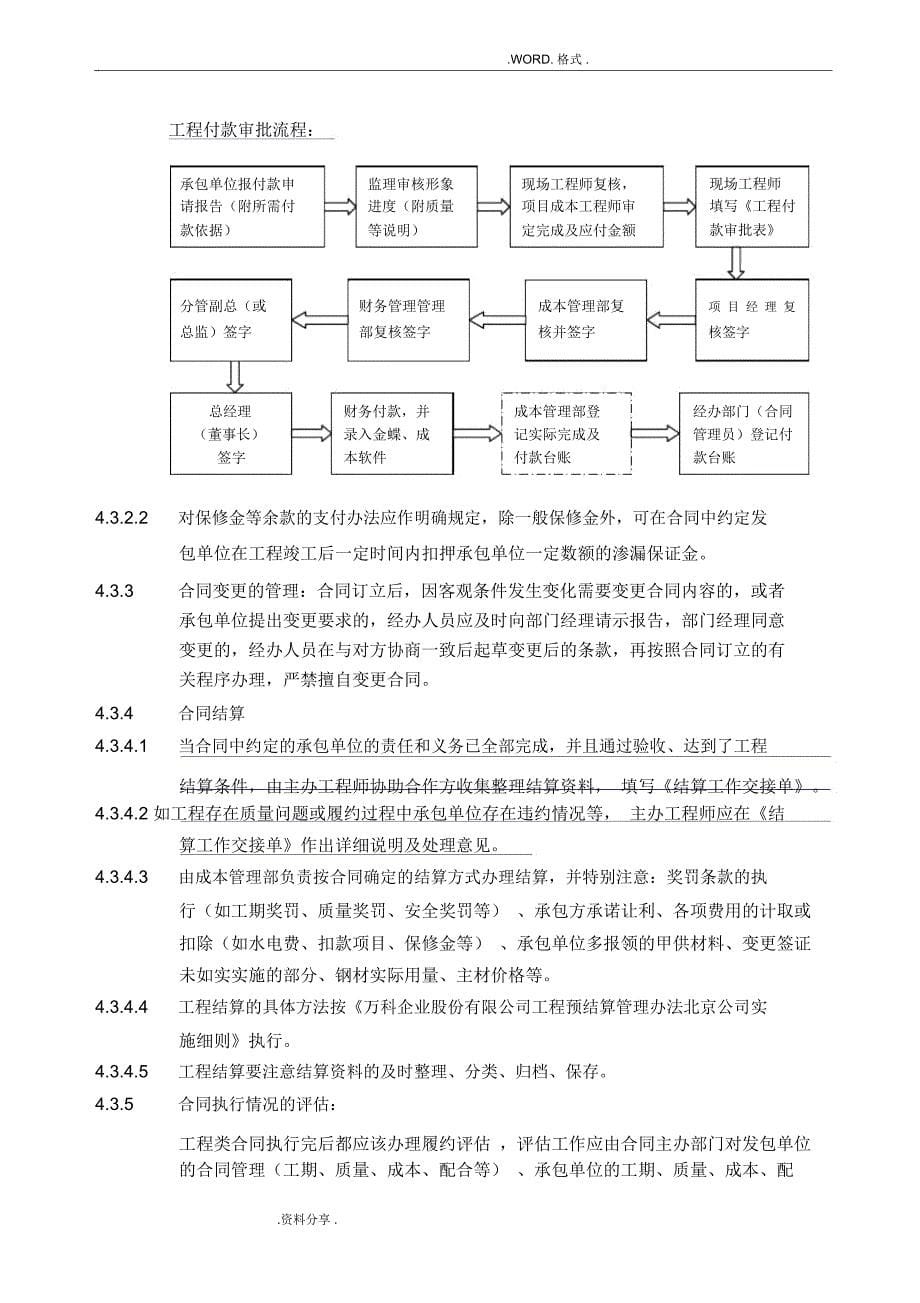 万科合同模板管理实施细则_第5页