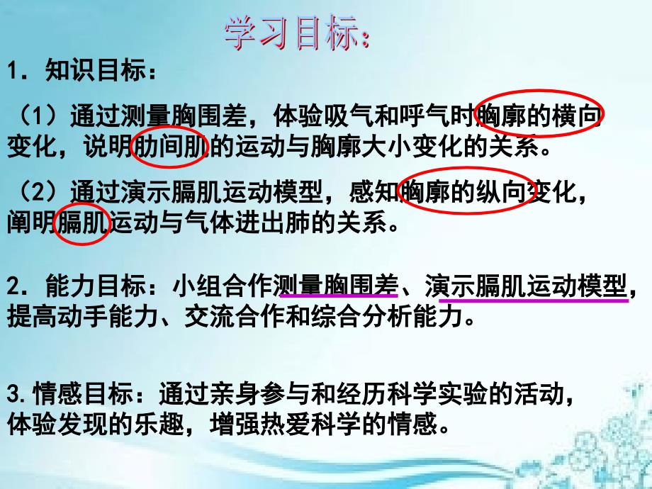 人教版生物七年级下册《肺与外界的气体交换》课件_第3页