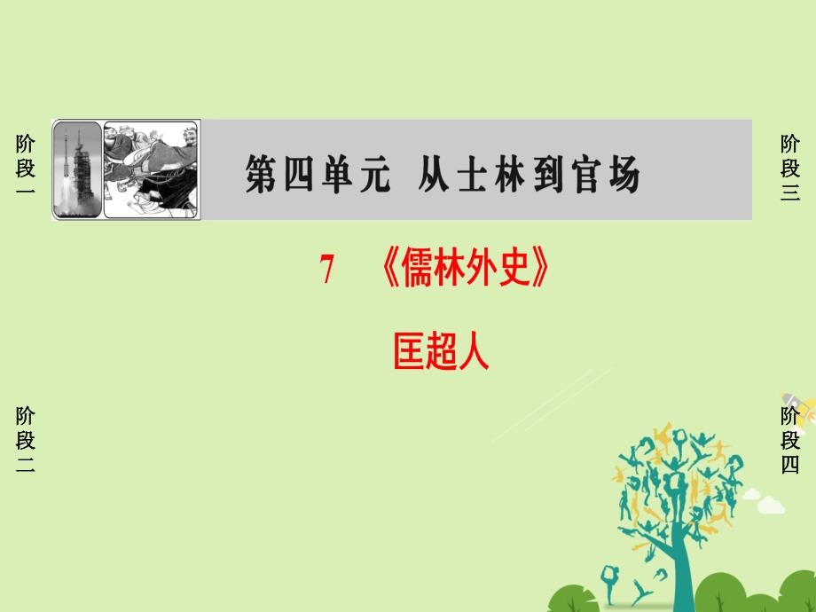 高中语文 第4单元 7《儒林外史》匡超人课件 新人教版_第1页