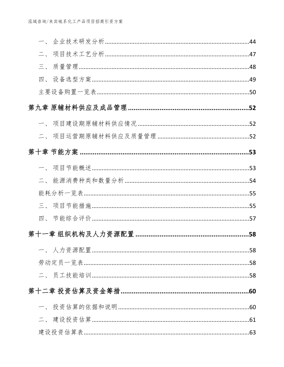 来宾硫系化工产品项目招商引资方案（参考范文）_第3页