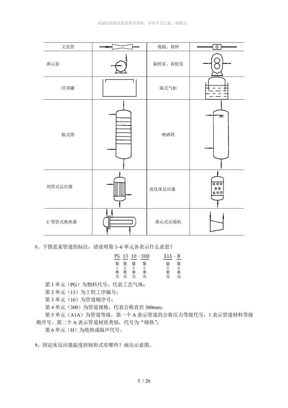 化工设计习题及答案_第5页