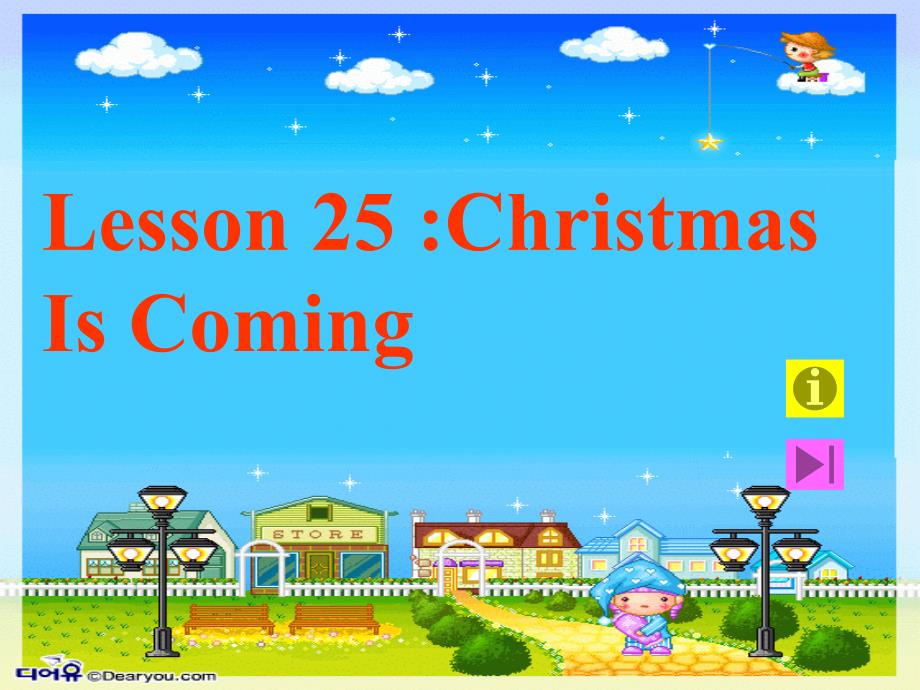 冀教版六年级上unit4lesson25chirstmasiscoming课件_第1页