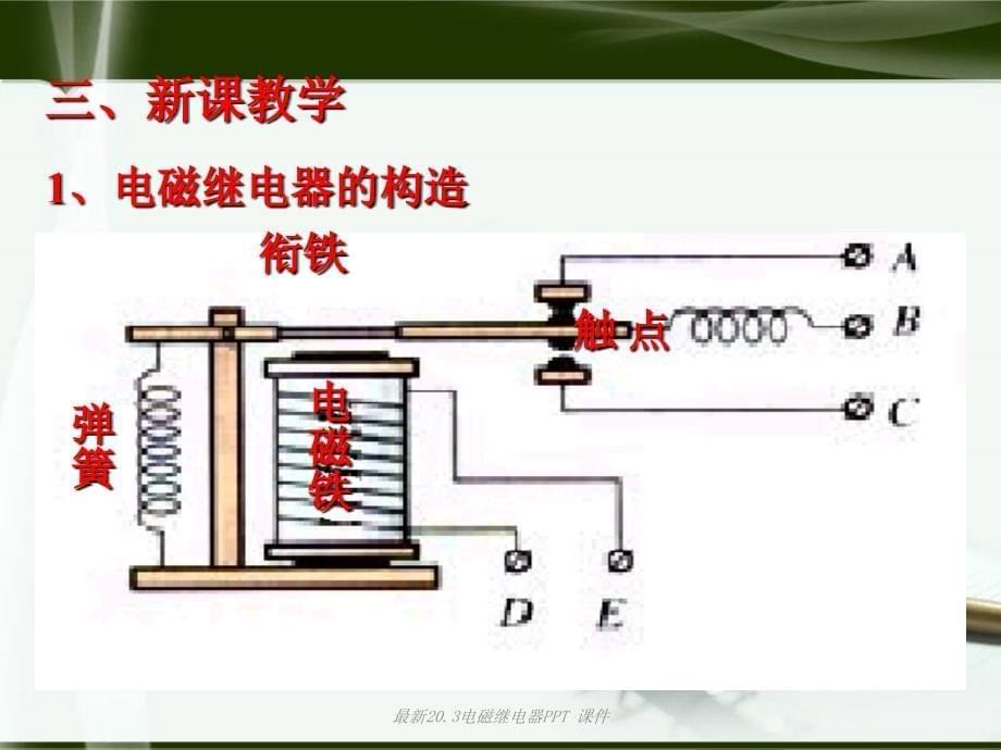 最新20.3电磁继电器PPT课件_第5页