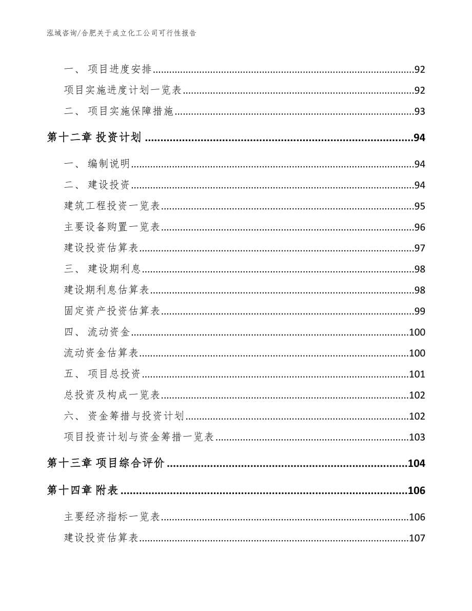 合肥关于成立化工公司可行性报告模板_第5页