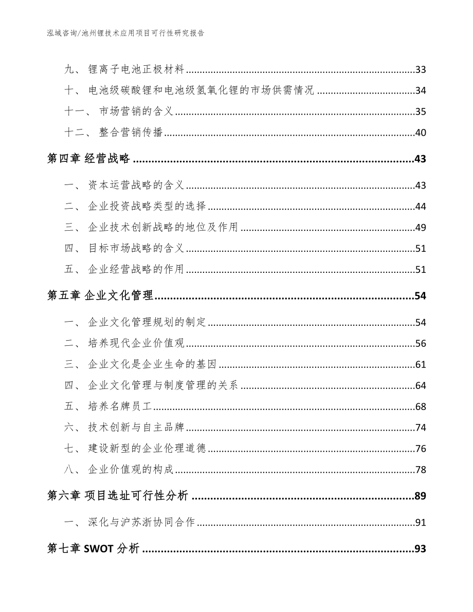 池州锂技术应用项目可行性研究报告模板参考_第2页