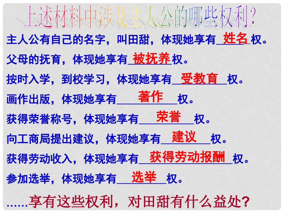 八年级政治下册 第一课 第2框 我们享有广泛的权利课件 新人教版_第3页