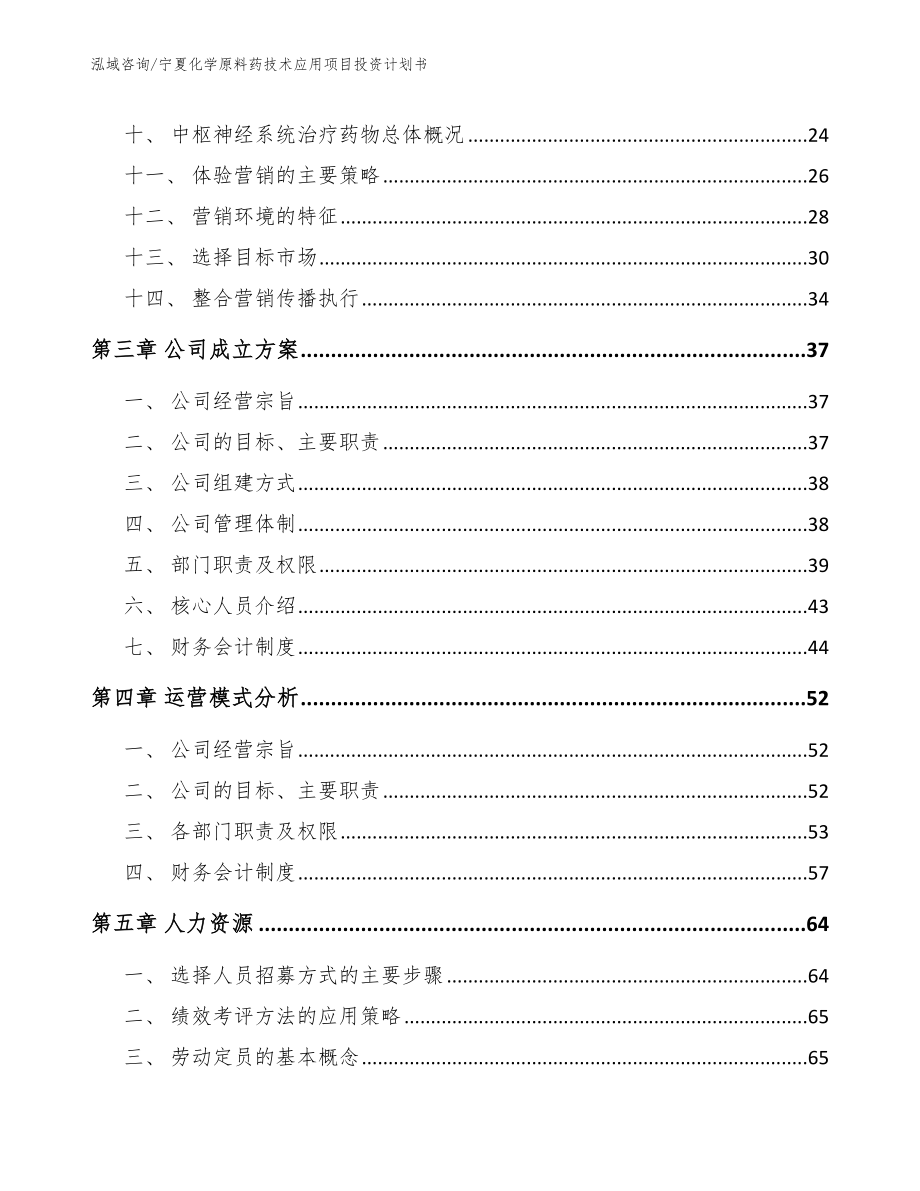 宁夏化学原料药技术应用项目投资计划书（参考模板）_第2页