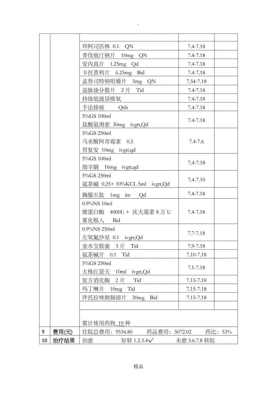 xxx医院住院病人药物使用情况调查表_第2页