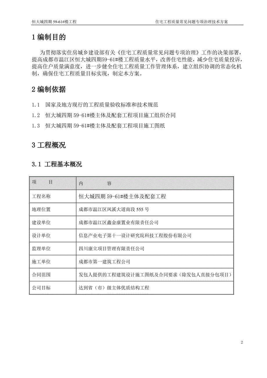 住宅工程质量常见问题专项治理方案_第3页