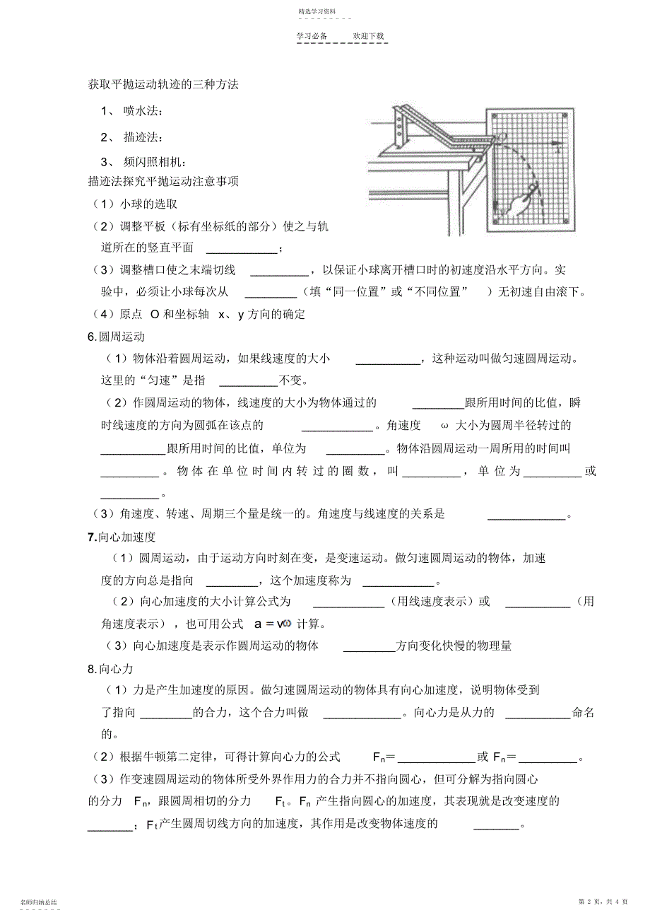 2022年学业水平考试机械能知识总结_第2页