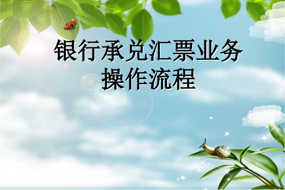 银行承兑汇票业务操作流程_第1页