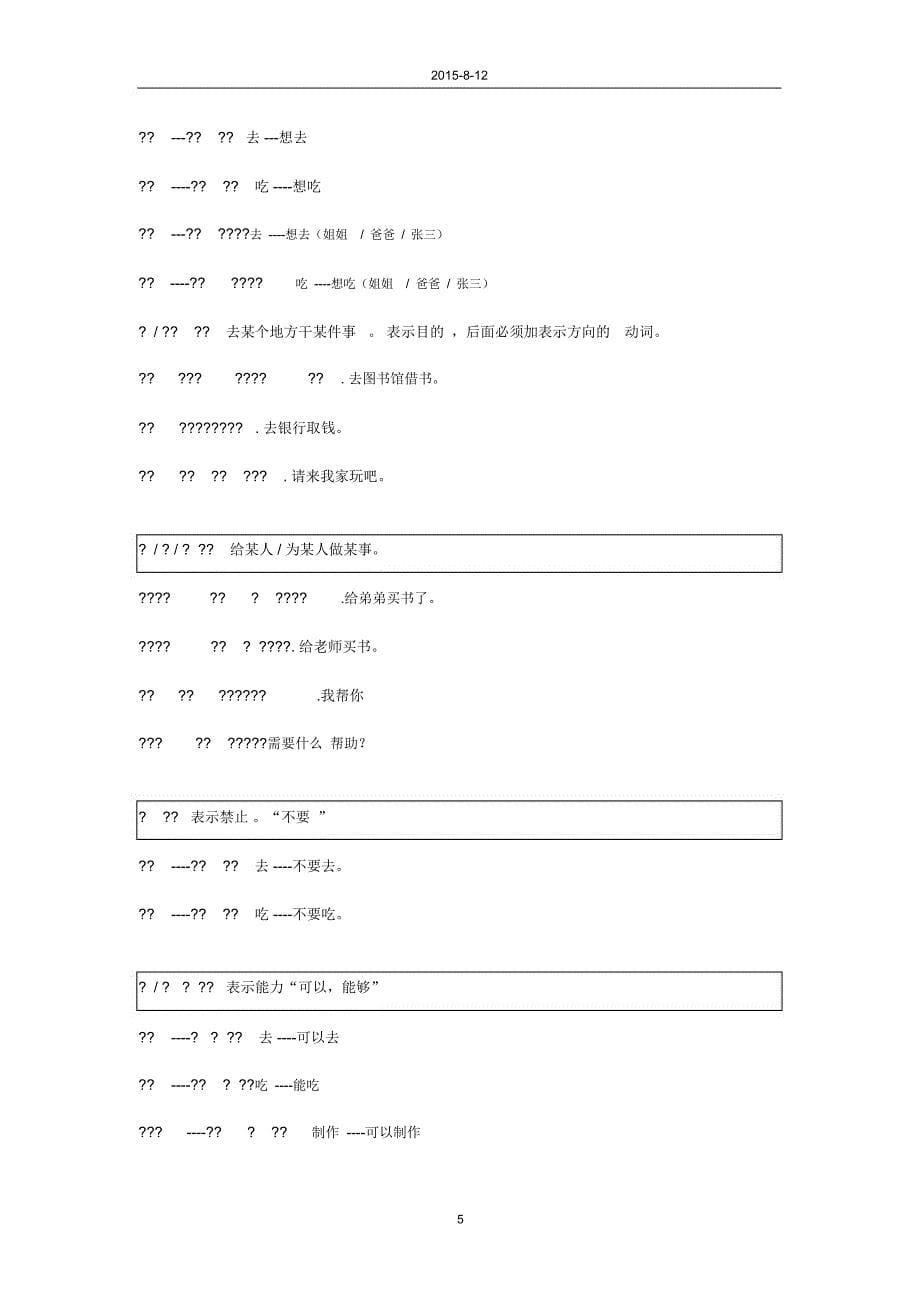 延世大学韩语第一册语法总结_第5页