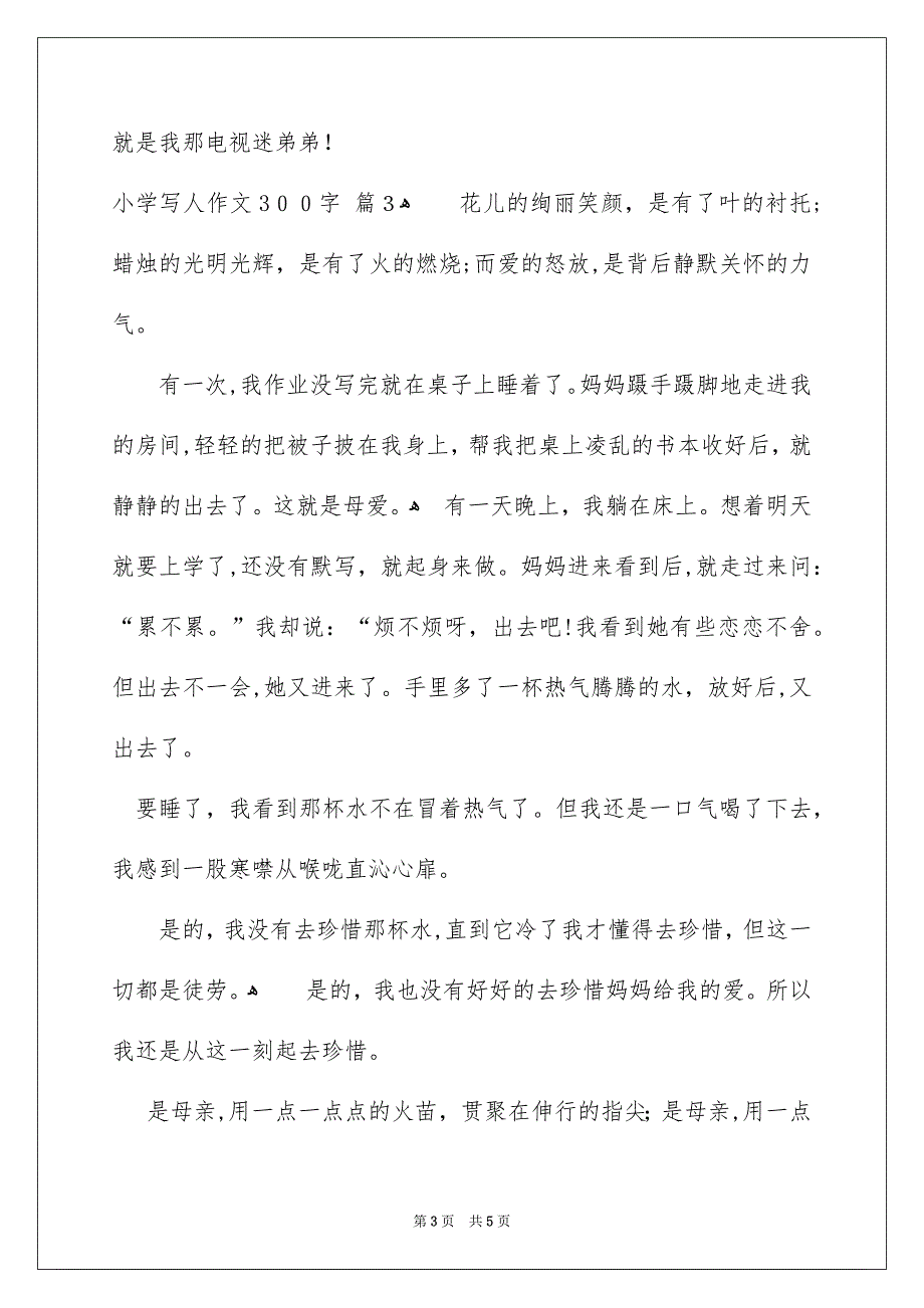 小学写人作文300字5篇_第3页