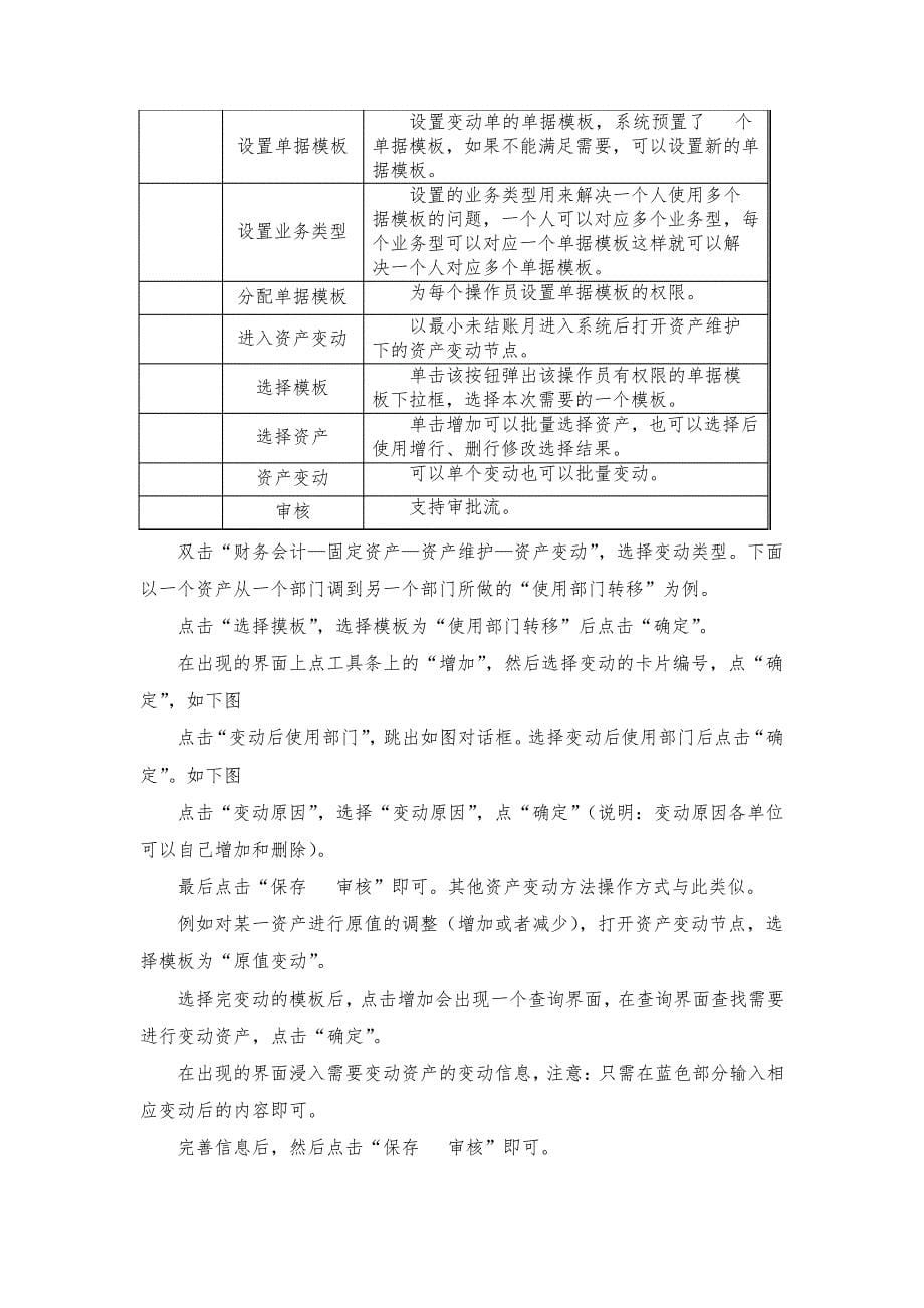 用友NC,固定资产操作手册_第5页