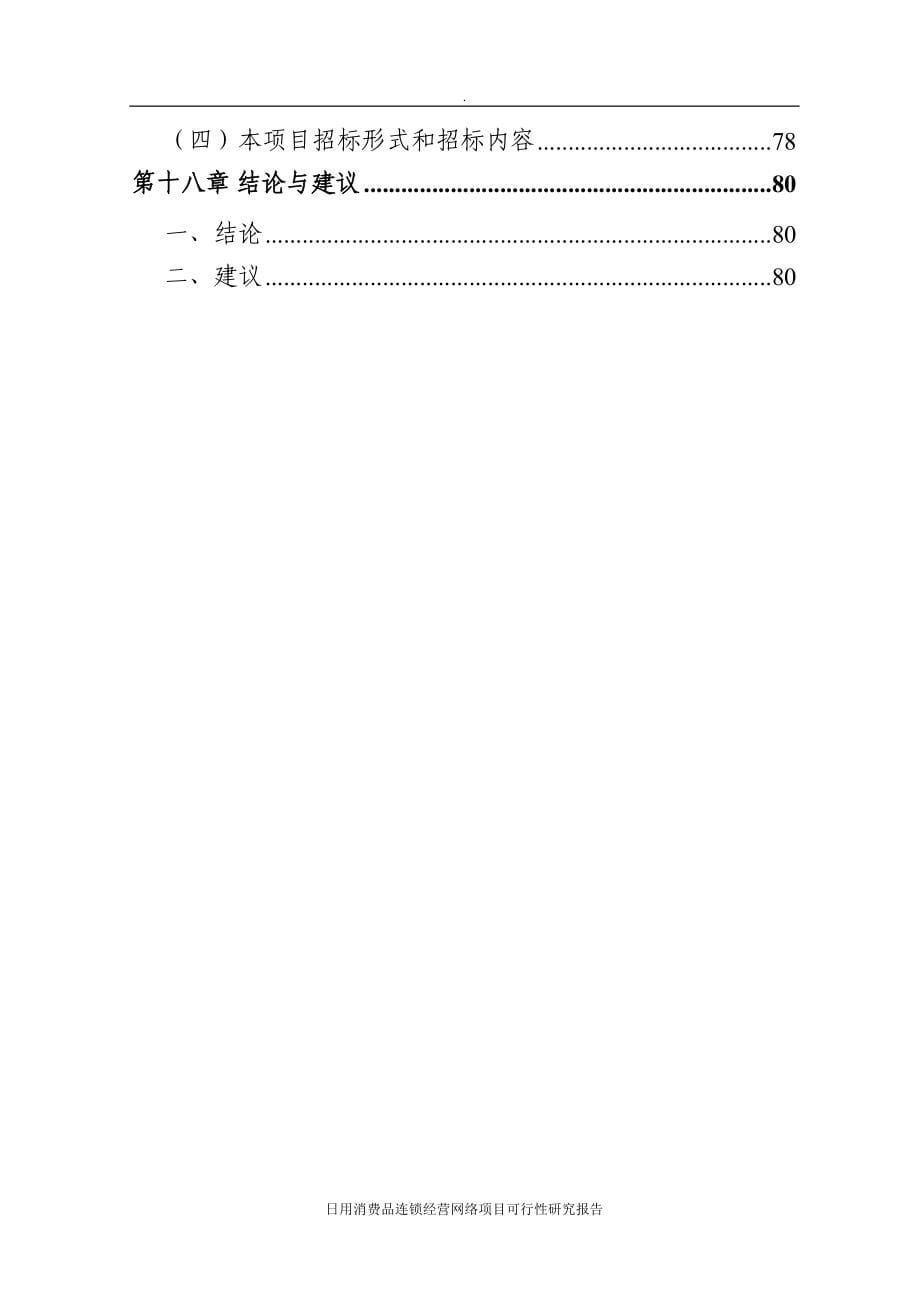 日用消费品连锁经营网络项目可行性研究报告(DOC 84页)_第5页