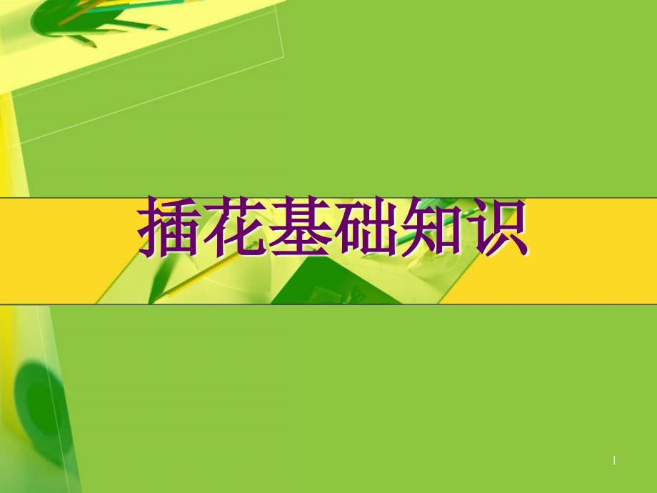 插花基础知识ppt课件.ppt_第1页