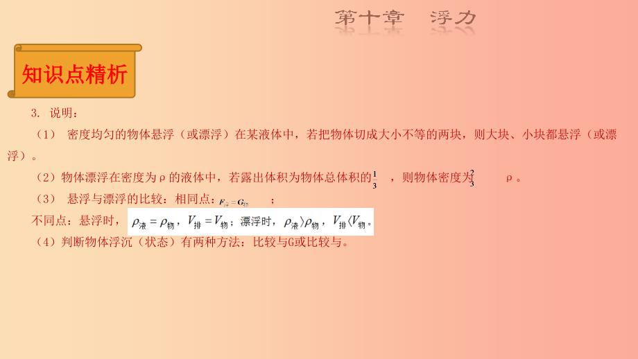 八年级物理下册 10.3物体沉浮的条件复习课件 新人教版.ppt_第3页