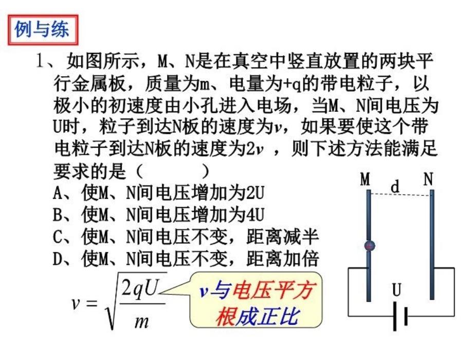 最新带电粒子在电场中的运动课件PPT课件_第4页